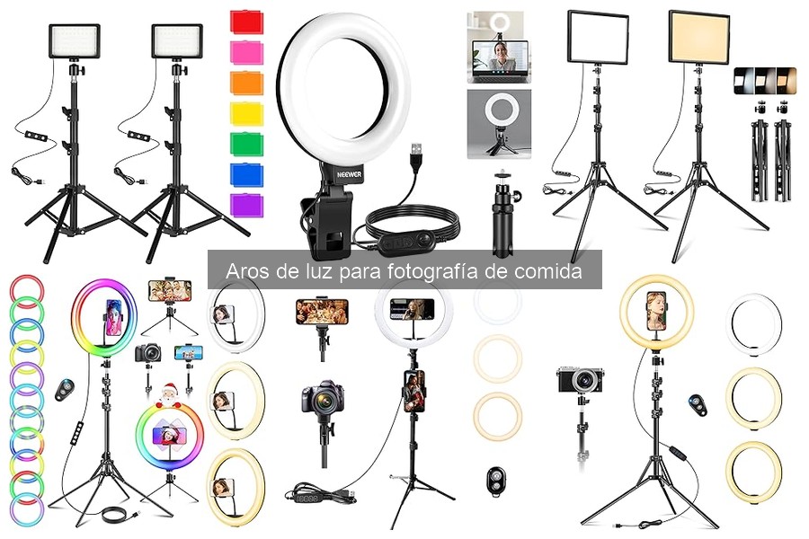 Ventajas y desventajas de los aros de luz en fotografía de comida