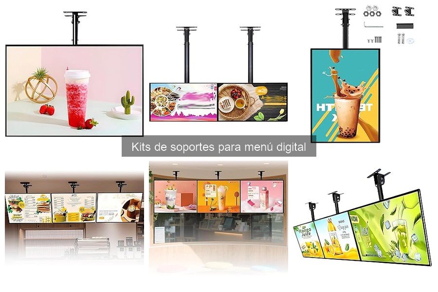 Ventajas y desventajas de los kits de soportes para menú digital