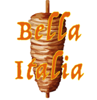 Logotipo Cafetería Kebab Pizzería Bella Italia Valdemorillo